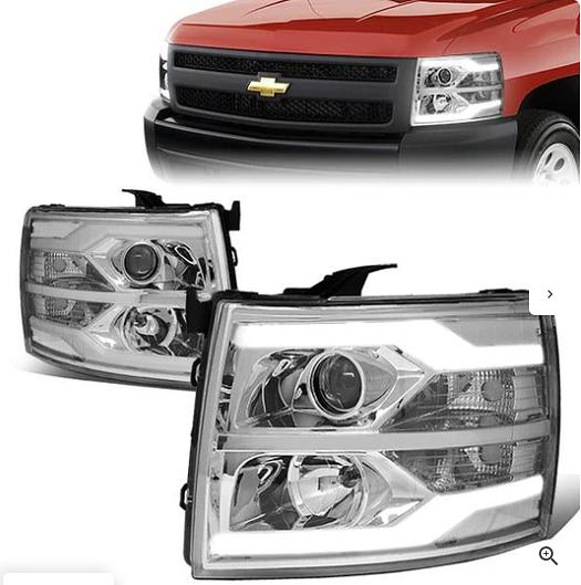 Driver LED Projector Headlight for Chevy Silverado for 2007 to 2013