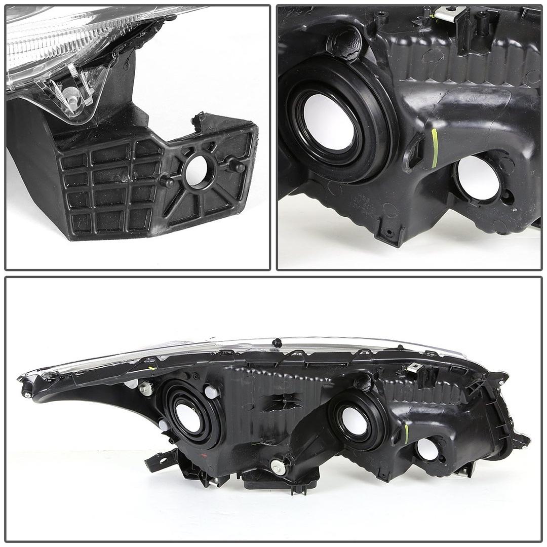 08-12 Honda Accord Smoked Housing Headlight