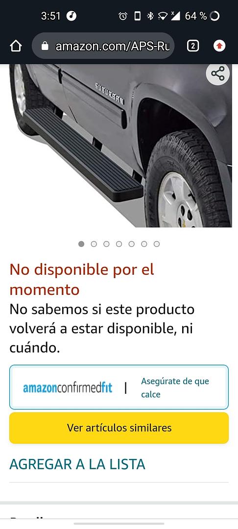 IB06RBC4H Estribera de 6 pulgadas, color negro, compatibles con Suburban 1500 Yukon XL 1500 2000-2020 (excluye Z71 Denali) y Avalanche 02-13 (barras laterales de barras de estribo
