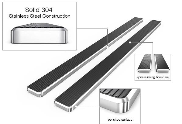 07-16 Honda CRV Regular cab Black 6inch Running boards