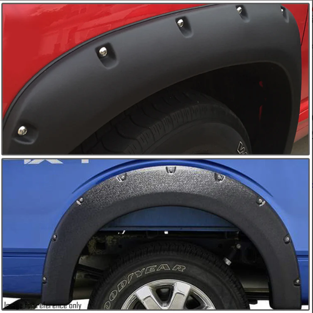 2002 to 2008 Dodge Ram Fender Flare with Rivets Guardabarros Polvaderas Mud Guard con Remache