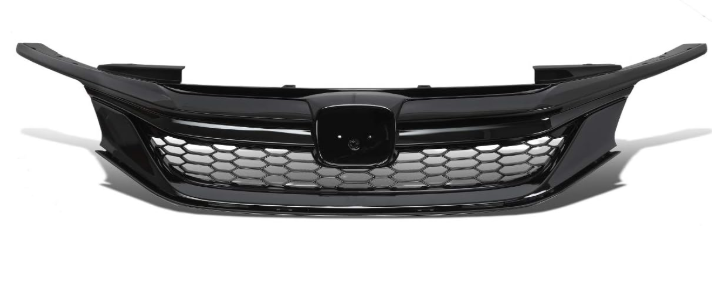 2016 and 2017 Honda Accord Sedan Black Gloss Honeycomb Grille Parrilla Negra