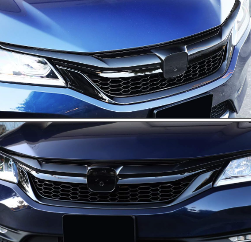 2016 and 2017 Honda Accord Sedan Black Gloss Honeycomb Grille Parrilla Negra