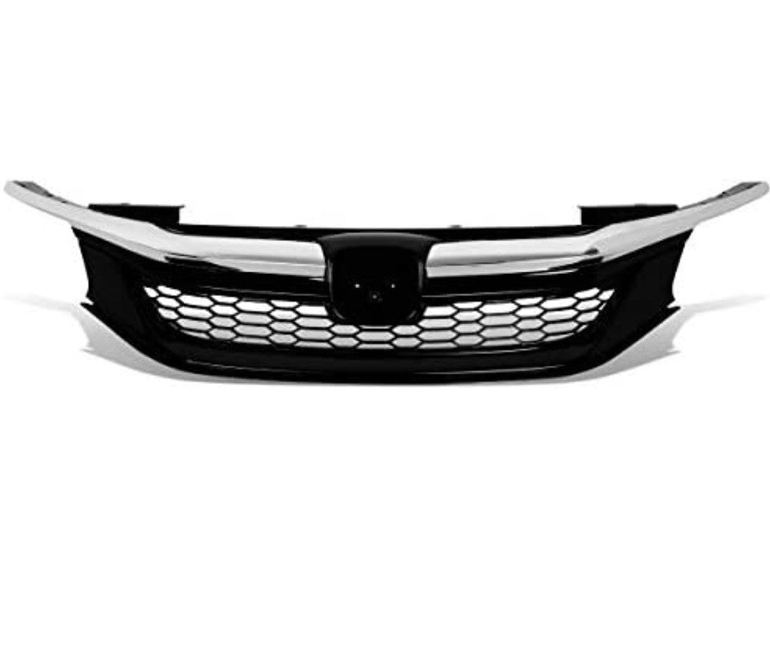 2016 and 2017 Honda accord Sedan black chrome grille parrilla negra