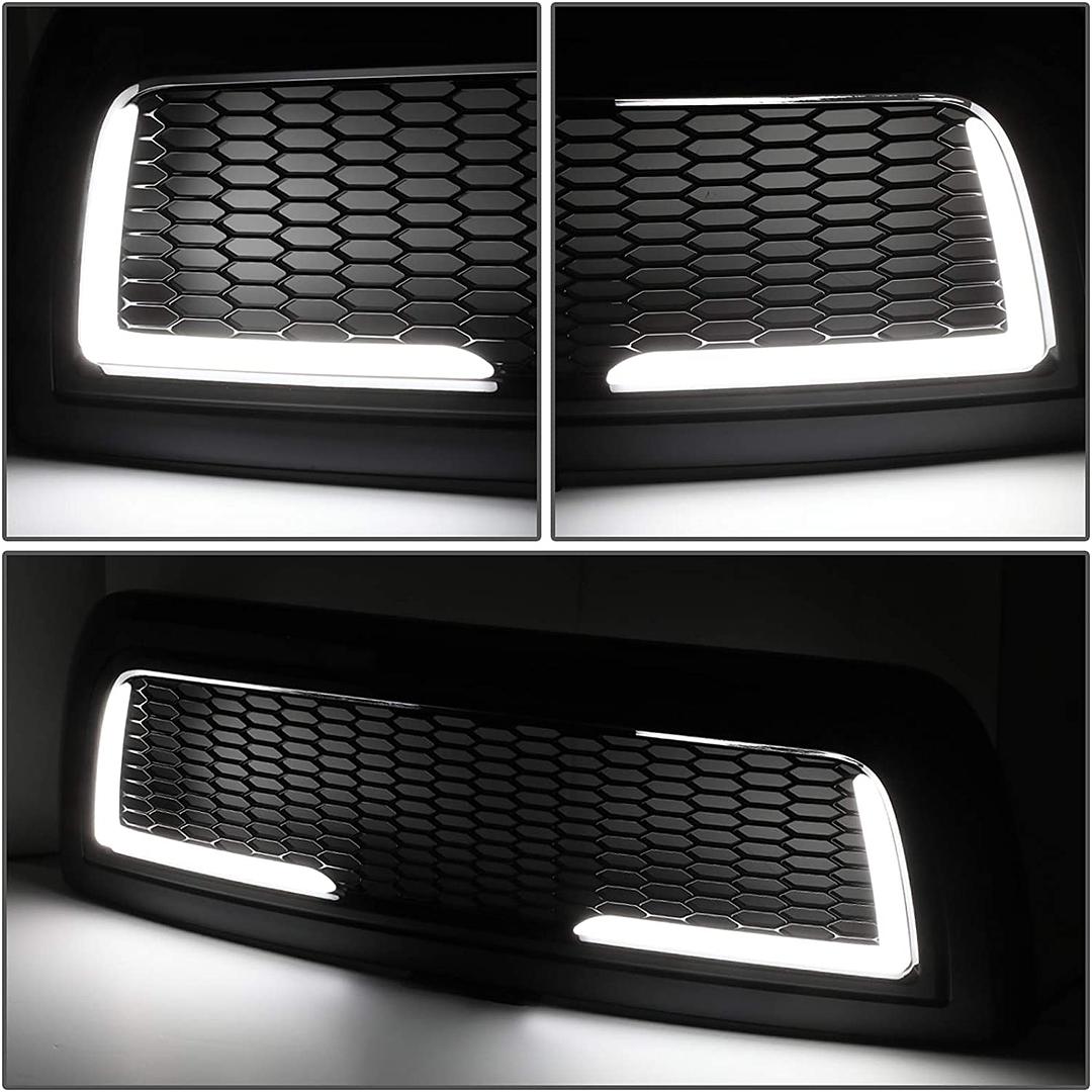 2010 to 2018 Dodge Ram 2500 and 3500 LED Black Grille Parrilla Negra