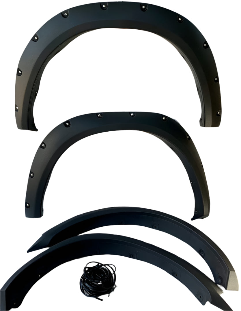 2010 to 2018 Dodge Ram 2500 or 3500 Fender Flares with Rivets Polvaderas con Remache Guardabarros