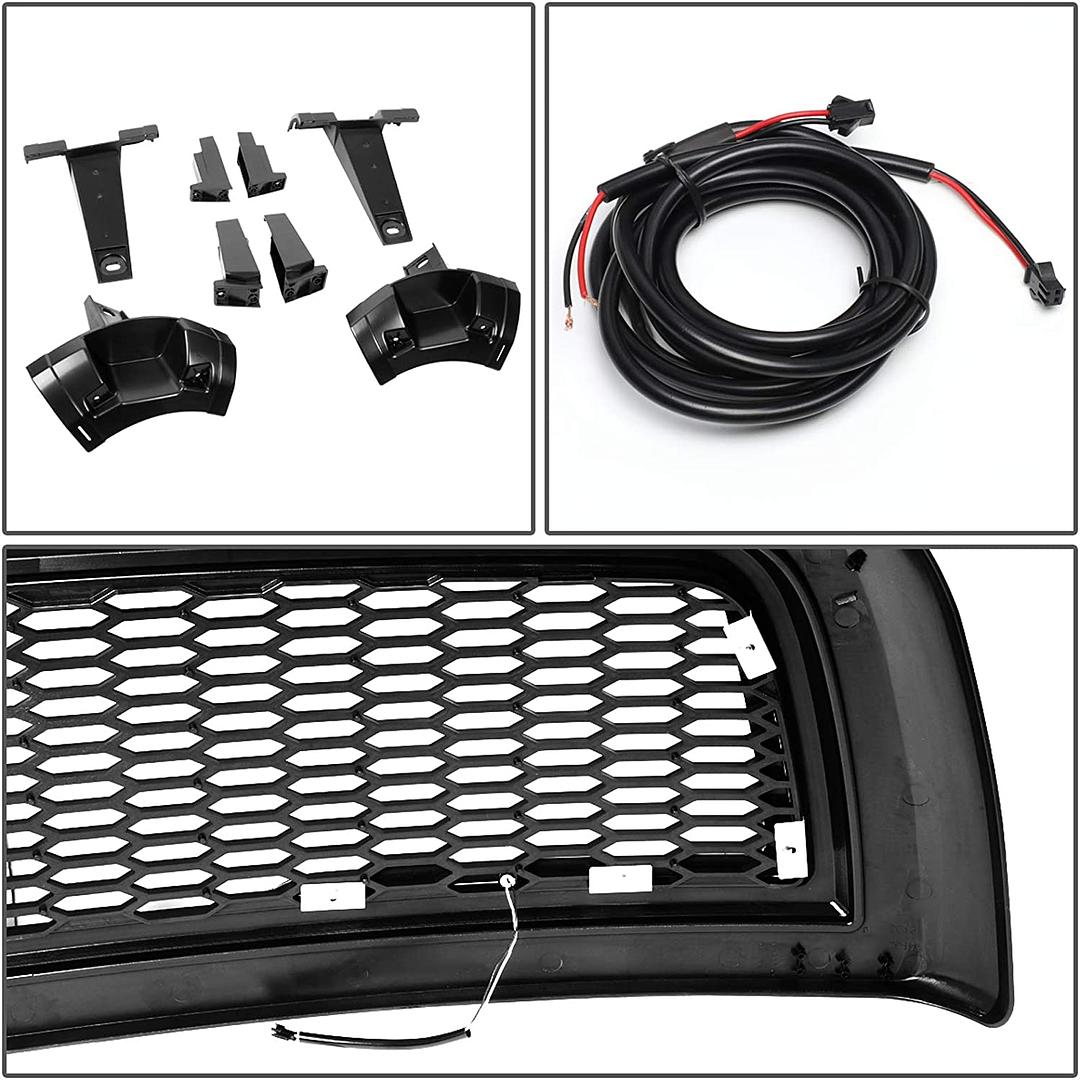 2010 to 2018 Dodge Ram 2500 and 3500 LED Black Grille Parrilla Negra