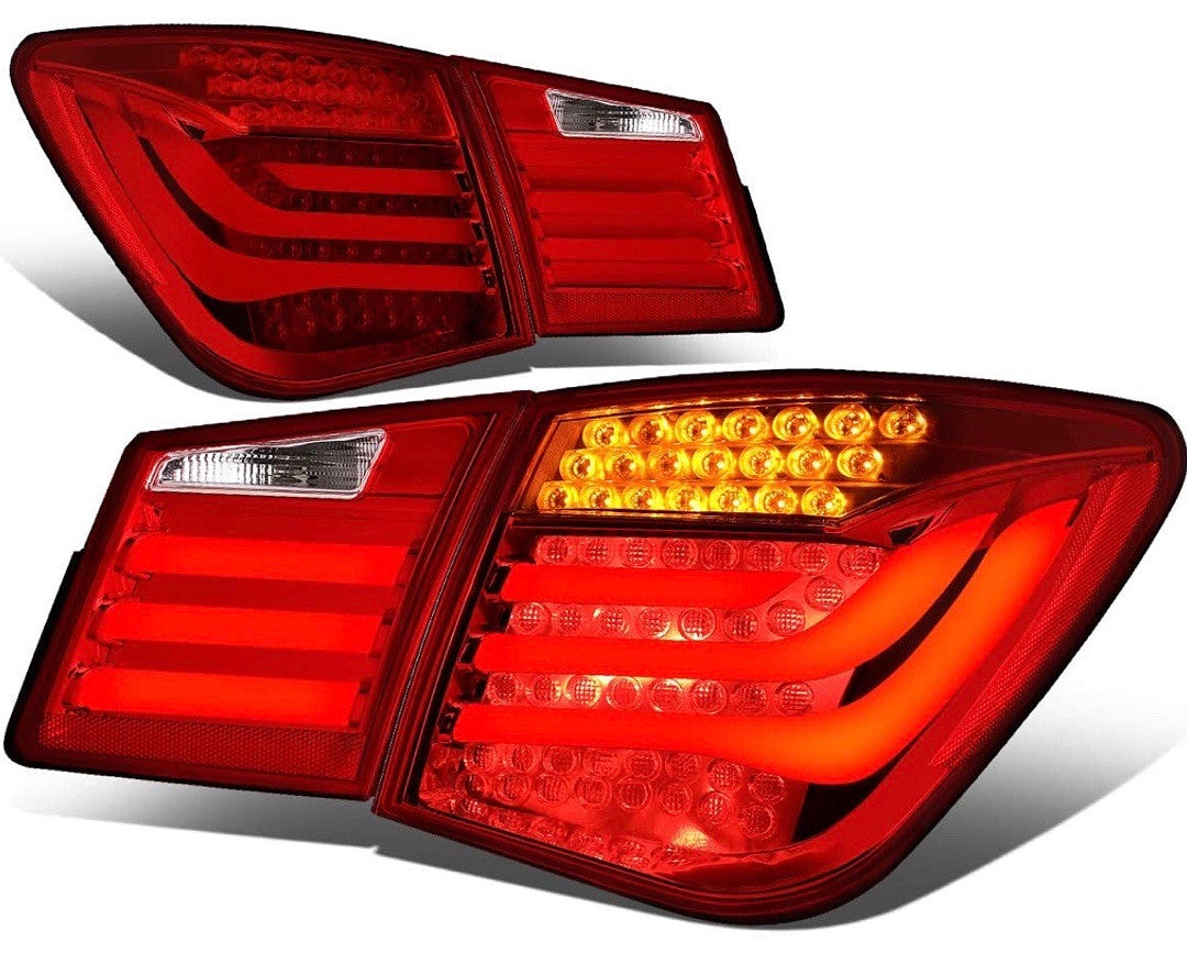 2010 to 2016 Chevy Cruze LED red Tail Lights Luces Micas calaveras traceras rojas