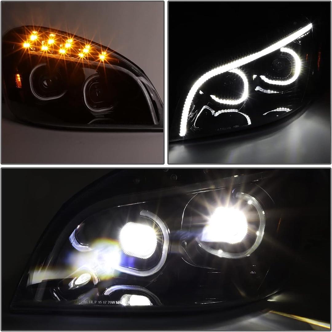 2008 to 2017 Freightliner Cascadia LED Projector Headlight LED Luces Micas Calaveras Faros Camion