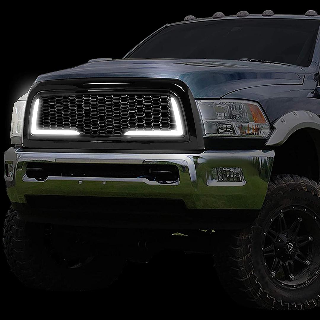 2010 to 2018 Dodge Ram 2500 and 3500 LED Black Grille Parrilla Negra