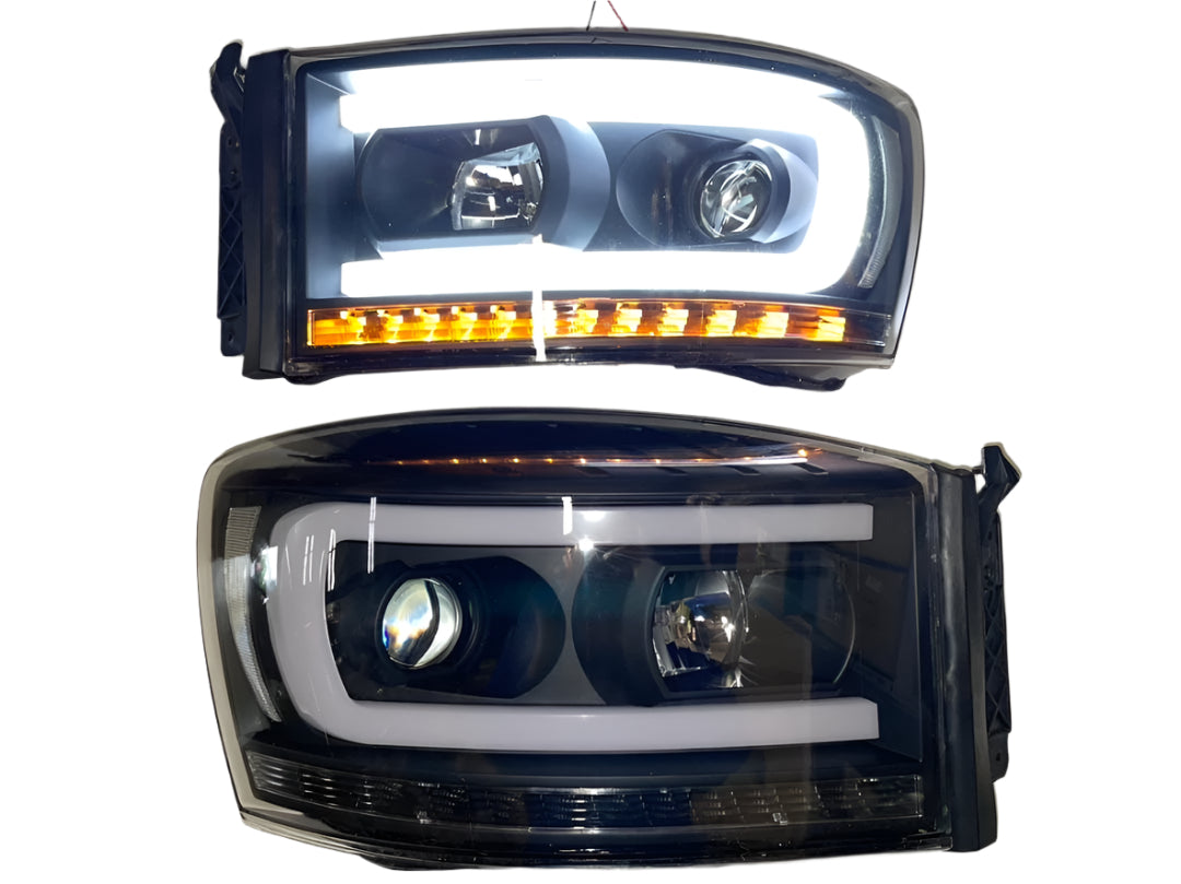 06 07 and 08 Dodge Ram Projector DRL Headlights Luces Micas Calaveras faros Propyectores Luz