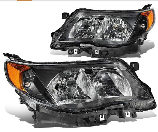 2009 to 2013 Subaru Forester headlights Luces Micas Calaveras Faros Focos Luz