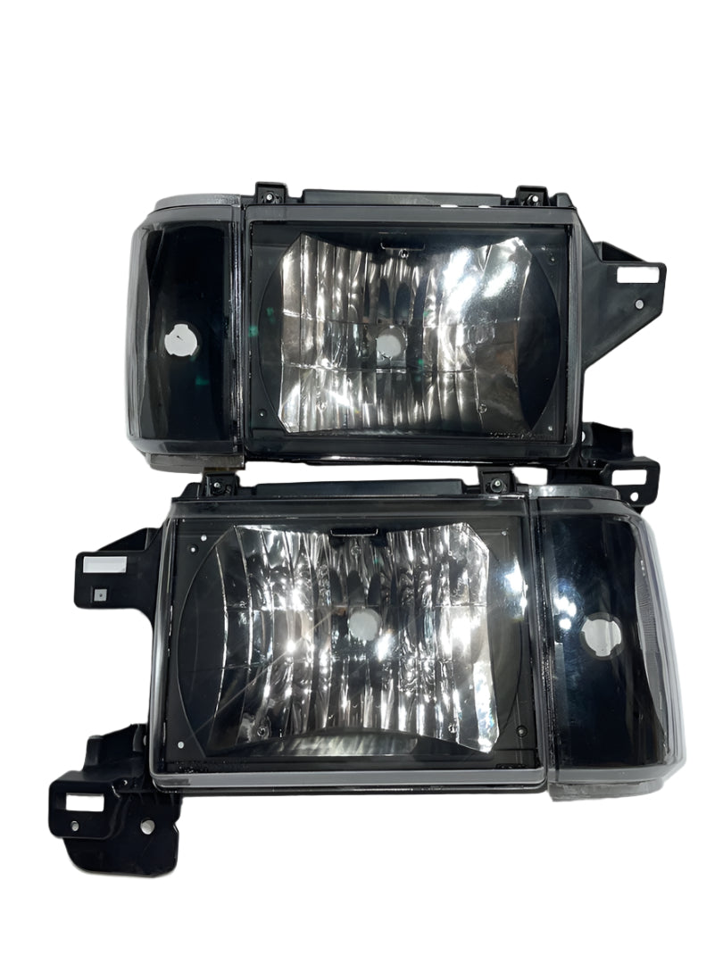 1987 to 1991 Ford Bronco F150 F250 headlights Luces Micas Calaveras Faros Focos Luz Light Black