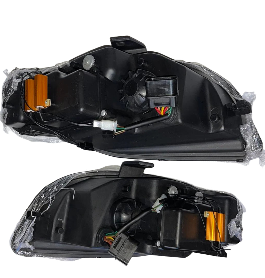 2005 to 2008 Audi A4 S4 Sedan Wagon Projector Headlights Luces Micas Calaveras Faros Smoked Ahumado