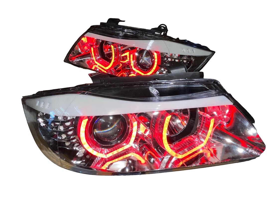 2005 to 2008 BMW sedan 325i 325xi 323i 328xi 330i headlighst luces micas Calaveras sequential led