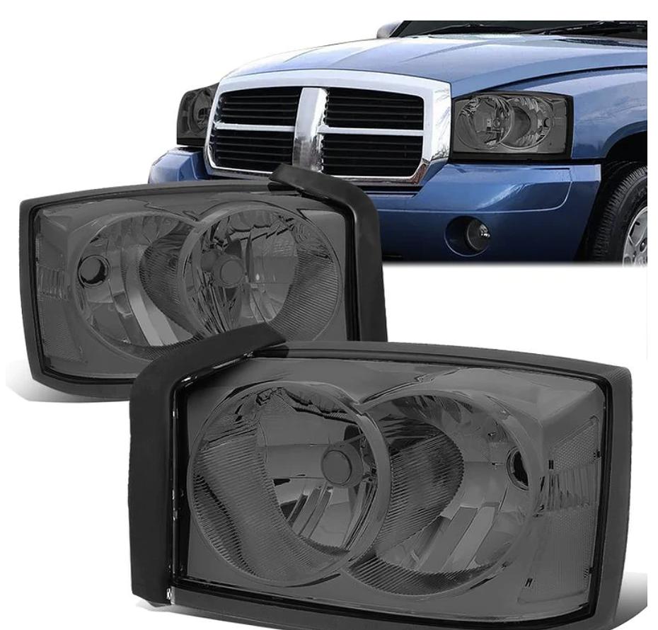 05 06 and 07 Dodge Dakota Smoked headlights Luces Micas Calaveras Faros