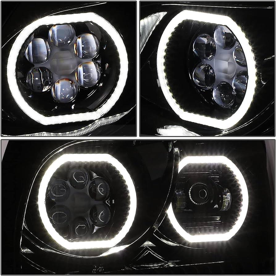 1996 to 2010 Freight Liner Century LED Projector Headlights Luces Micas Faros Camion Proyectores