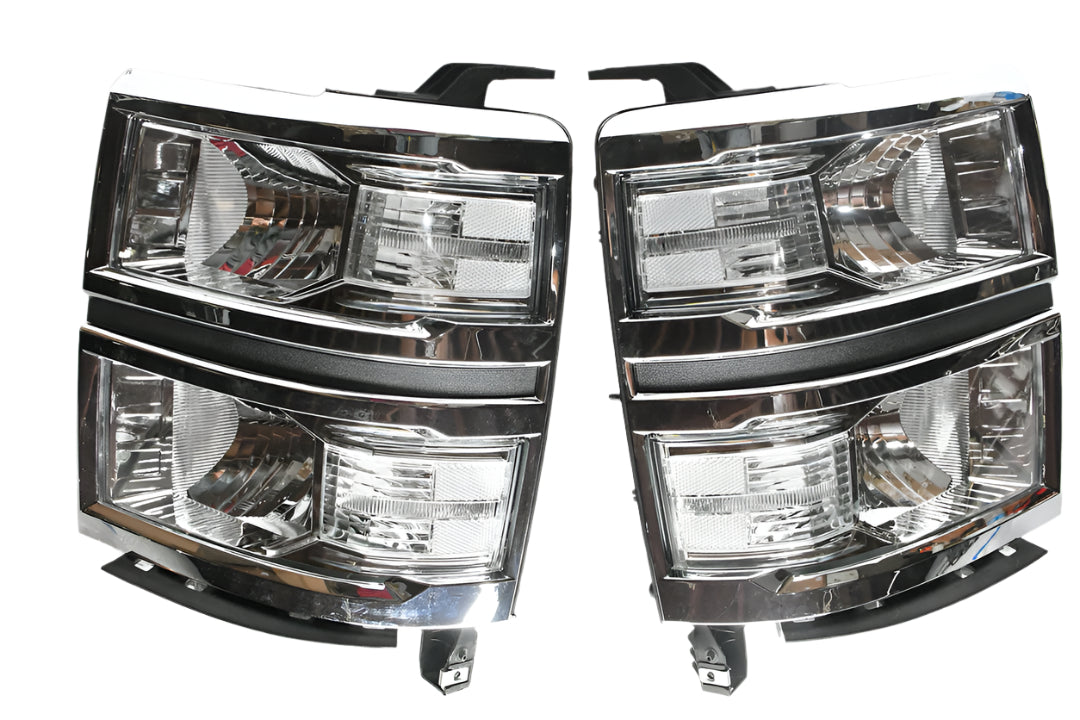 2014 and 2015 Chevy Silverado 1500 Headlights Luces Micas Calaveras faros Focos Luz Light