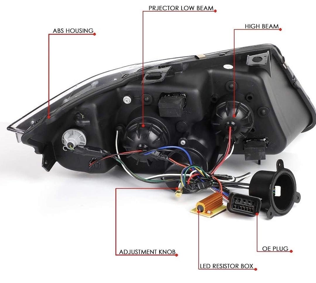 2005 to 2008 BMW sedan 325i 325xi 323i 328xi 330i headlighst luces micas Calaveras sequential led