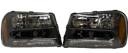 2002 to 2009 Chevrolet Trail Blazer Headlights Luces Micas Calaveras Faros Focos Luz Light