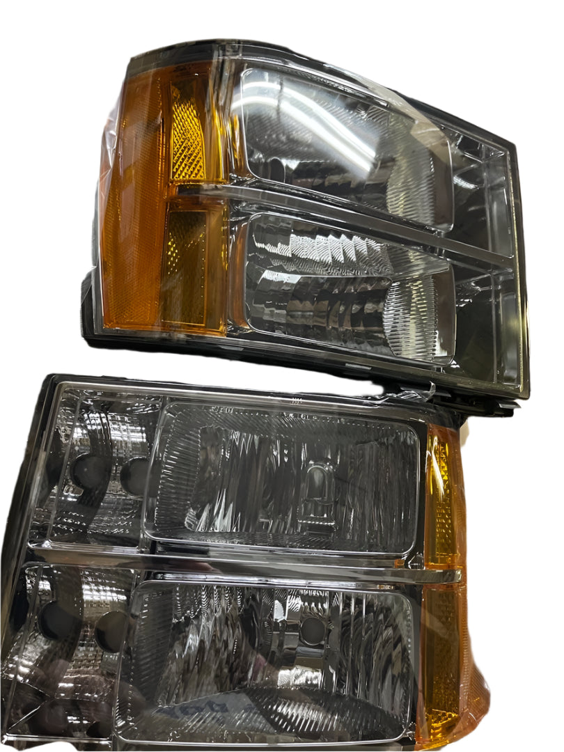 2007 to 2014 GMC Sierra Smoked Headlights Luces Micas Calaveras Faros Ahumados