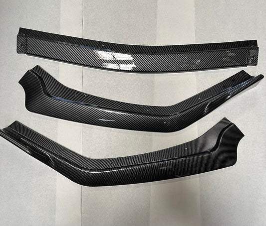 2018 to 2023 Ford Mustang Carbon Painted GT-Style Front Bumper Lip Spoiler Splitter