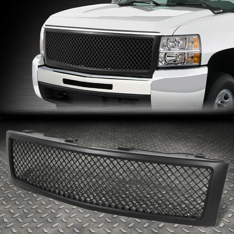 2007 to 2013 Chevrolet Silverado Black Grille Parrilla Negra