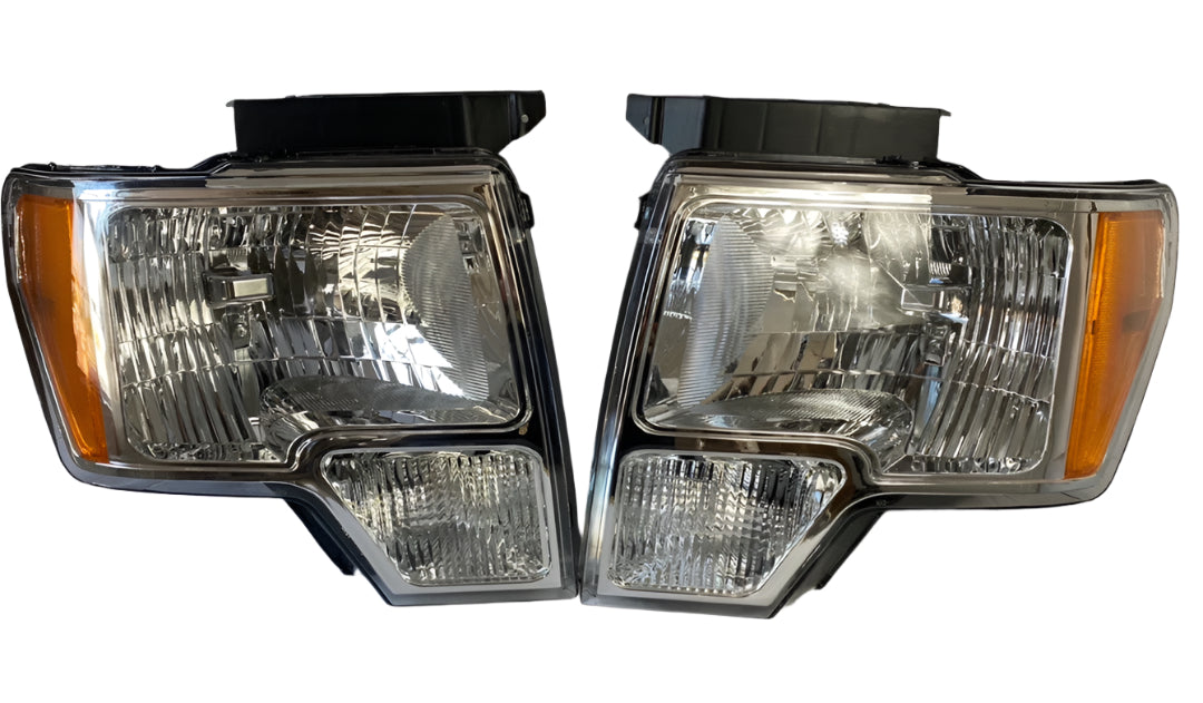 09 to 14 Ford F150 OEM STYLE Headlights Luces Micas Calaveras Faros Focos Luz Light Chrome