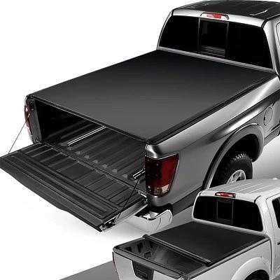 2004 to 2015 Nissan Titan 5.7 Bed Soft Roll up Tonneau Cover Cubierto Tapa Para Caja