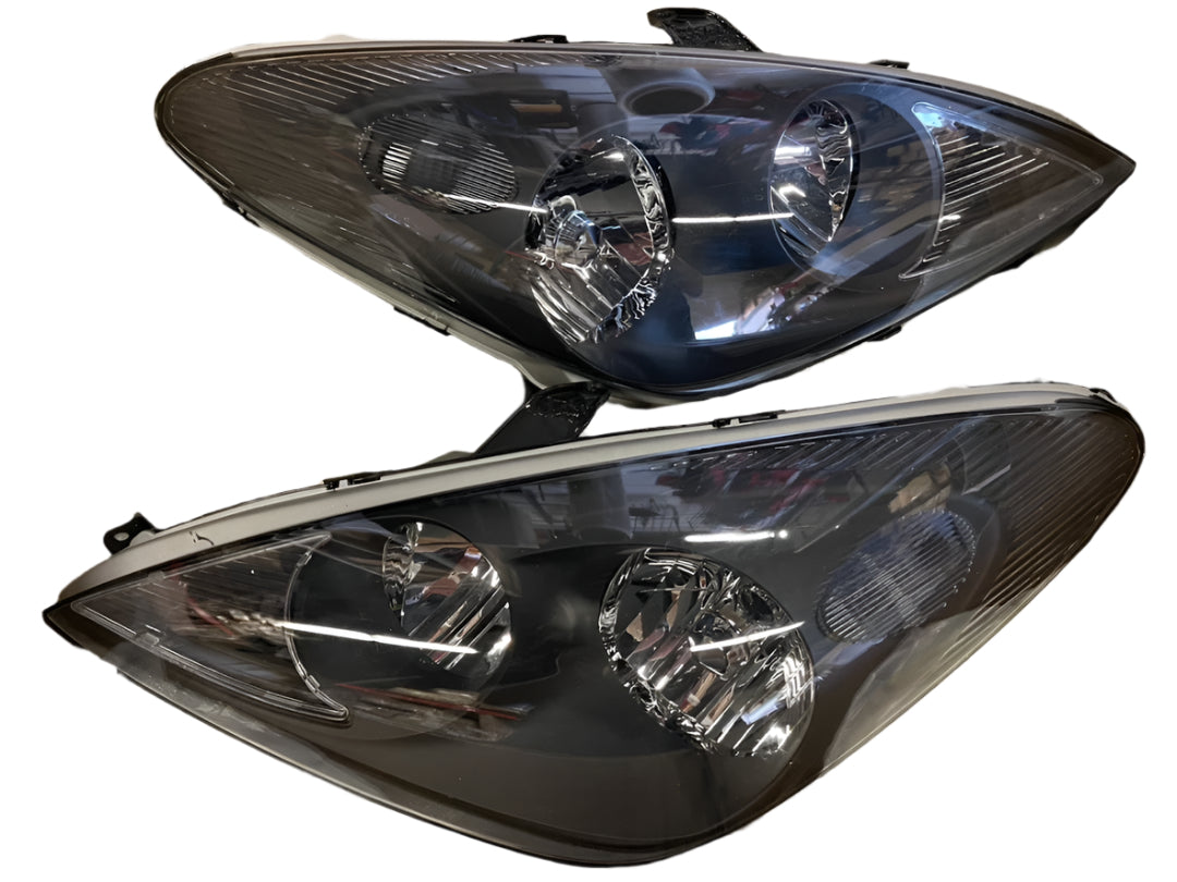 02 03 and 04 Lexus ES300 ES330 Black Housing Headlights Luces Micas Calaveras Faros Focos