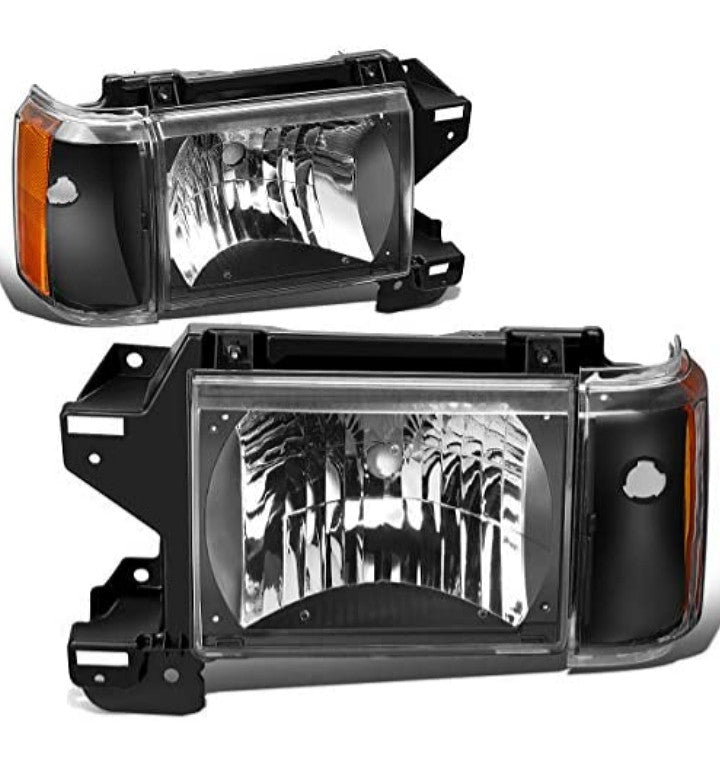 1987 to 1991 Ford Bronco F150 F250 F350 OEM STYLE Headlights Luces Micas Calaveras Faros Focos