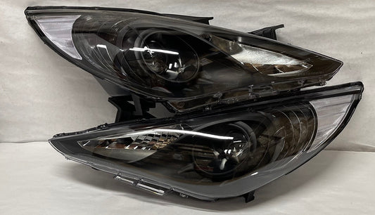2011 to 2014 Hyundai Sonata Chrome OEM STYLE Headlights Luces Micas Calaveras faros Focos Luz