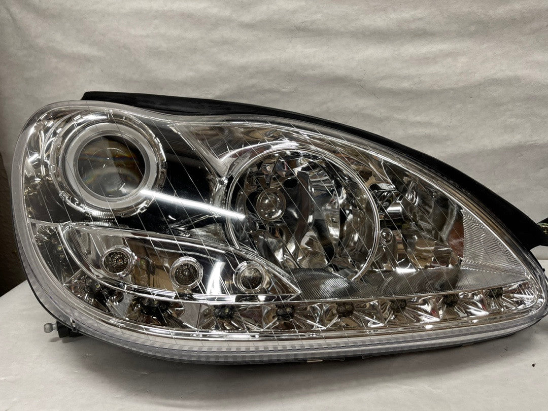 00-06 Mercedes Benz S430/ S500/S600 CLEAR Halo Projector LED Headlight