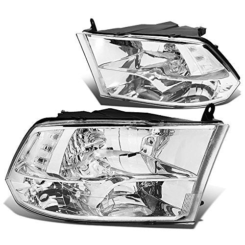09-17 Dodge Ram 1500 clear lens chrome housing headlights
