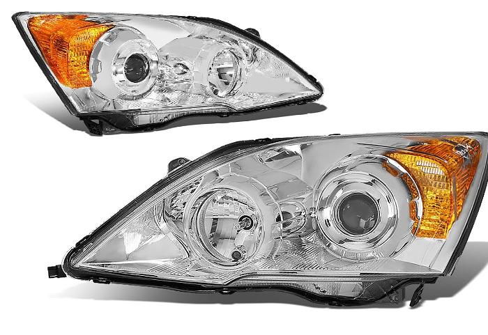 07-11 Honda CR-V CHROME AND AMBER PROJECTOR HEADLIGHTS