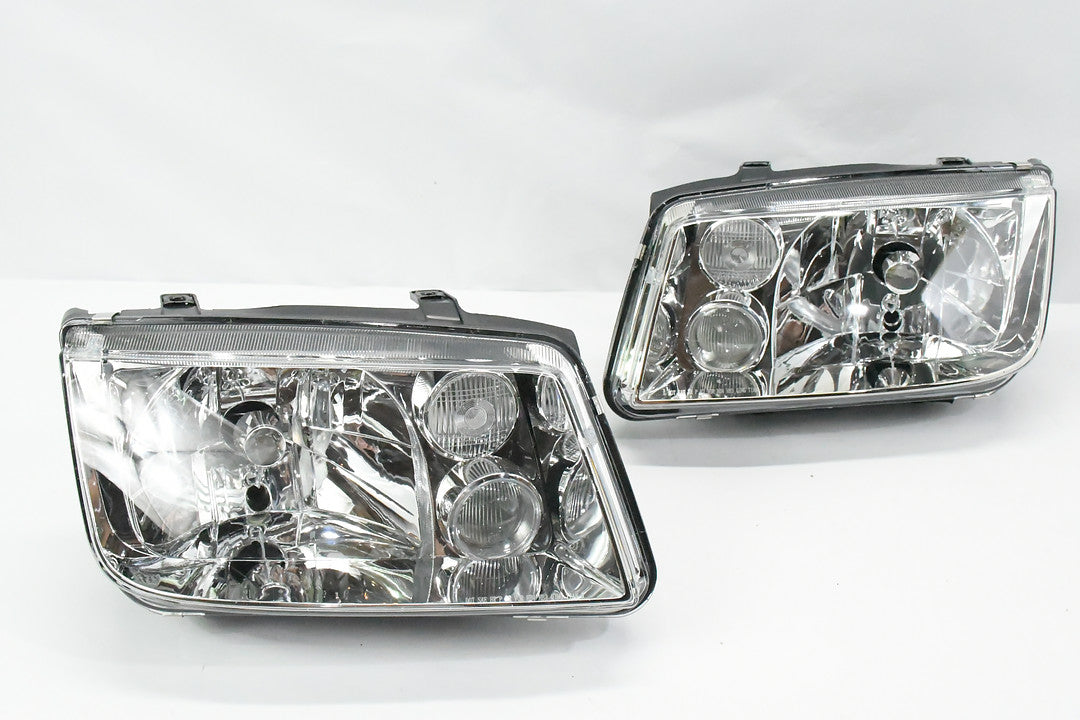 99-05 VOLKSWAGON Jetta CHROME PAIR HEADLIGHTS