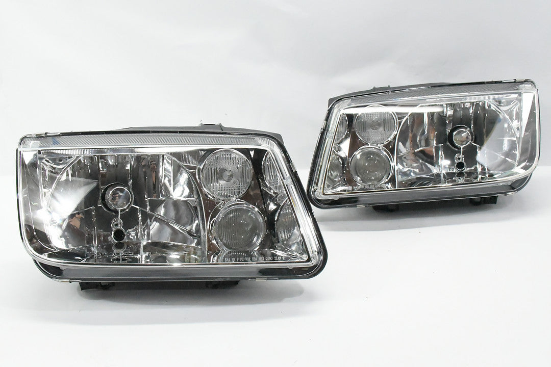 99-05 VOLKSWAGON Jetta CHROME PAIR HEADLIGHTS