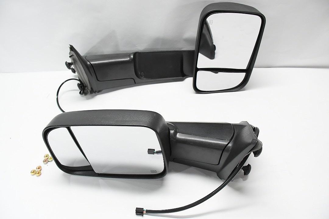 2009 to 2016 Dodge Ram LED Towing Mirrors Espejos Retrovisores Electricos con Luz Electric