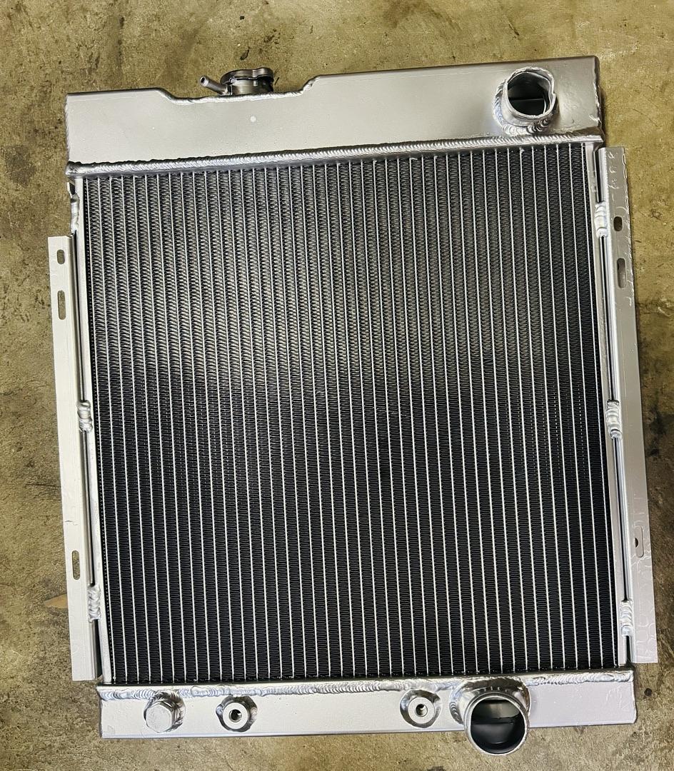 OB RA-FM64-3 TRI Core High Capacity Race Aluminum Radiator Kit for Ford 64-66 Mustang I6 V8 M