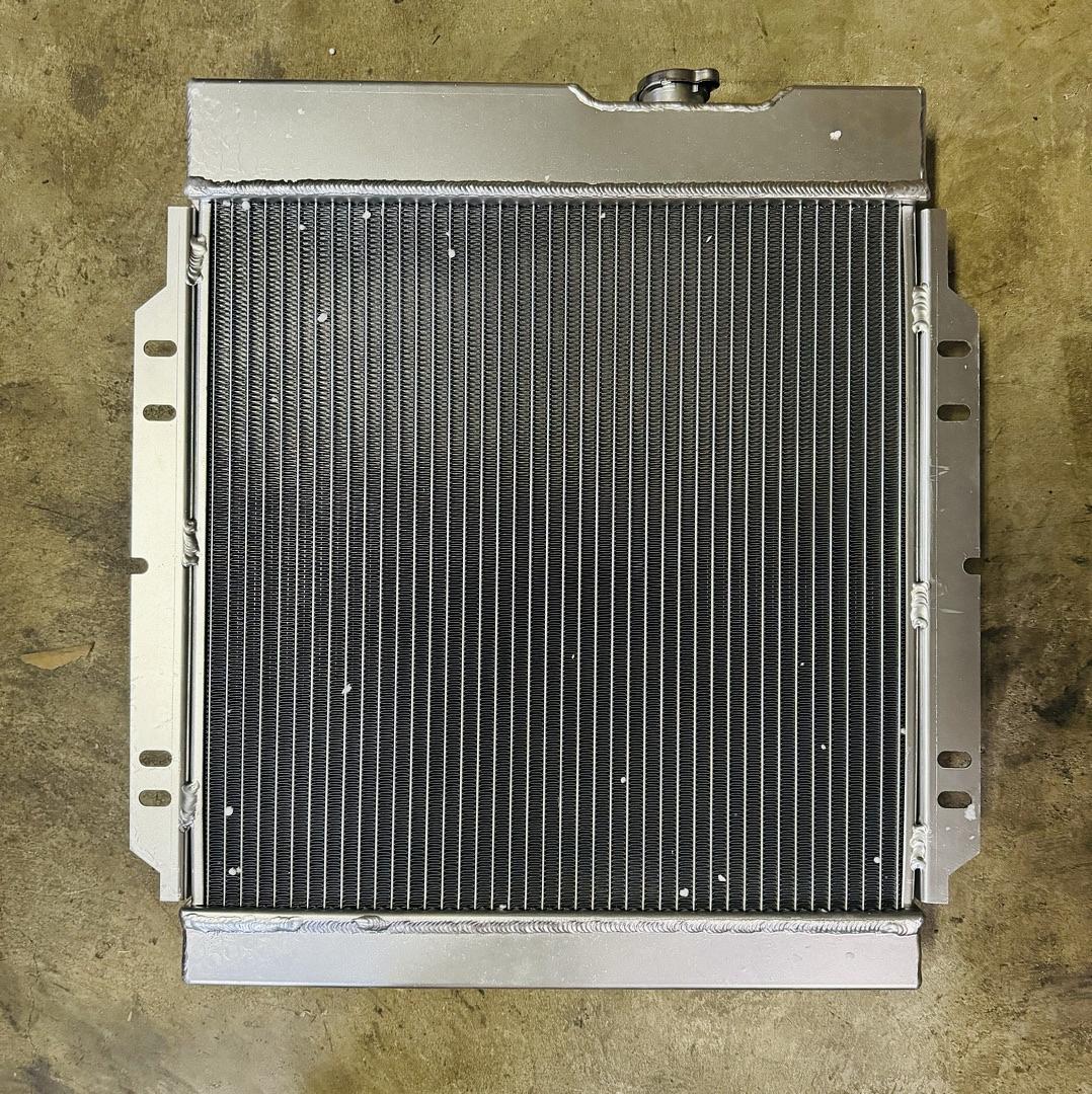 OB RA-FM64-3 TRI Core High Capacity Race Aluminum Radiator Kit for Ford 64-66 Mustang I6 V8 M