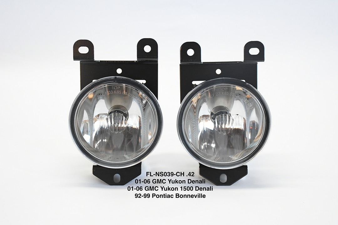 ‚úÖFL-NS039-CH. GMC Yukon Denali / Sierra Denali Chrome Fog Lights for 2001 to 2006