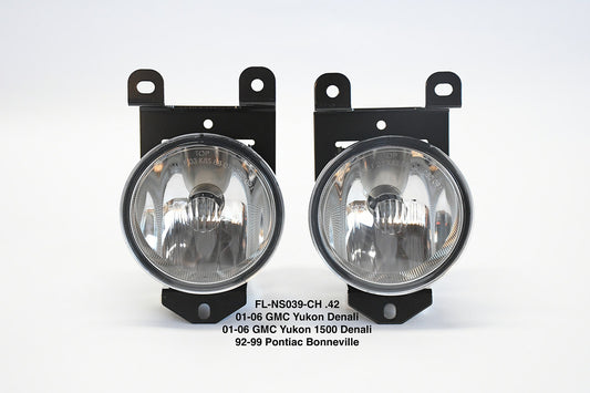 ‚úÖFL-NS039-CH. GMC Yukon Denali / Sierra Denali Chrome Fog Lights for 2001 to 2006