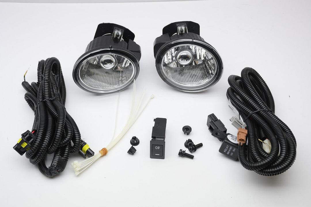 02-07 Nissan Altima/Murano clear lens chrome housing fog lights