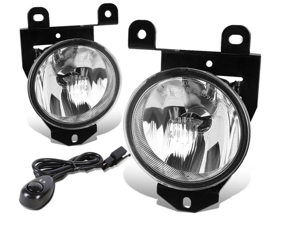 Chrome Fog Lights with Switch and Bulbs for 01-09 GMC Yukon XL Sierra 1500 Denali