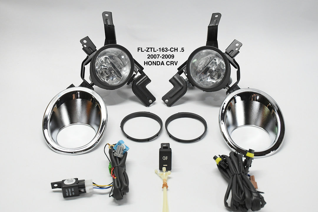 07-09 Honda CRV Chrome Fog lights