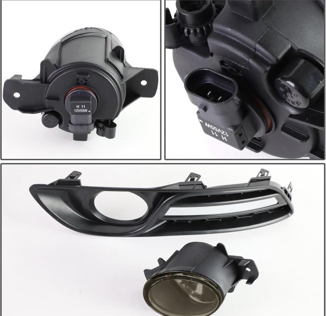 Smoked Fog Lights With Switch Enhance visibility for 13-16 Nissan Sentra