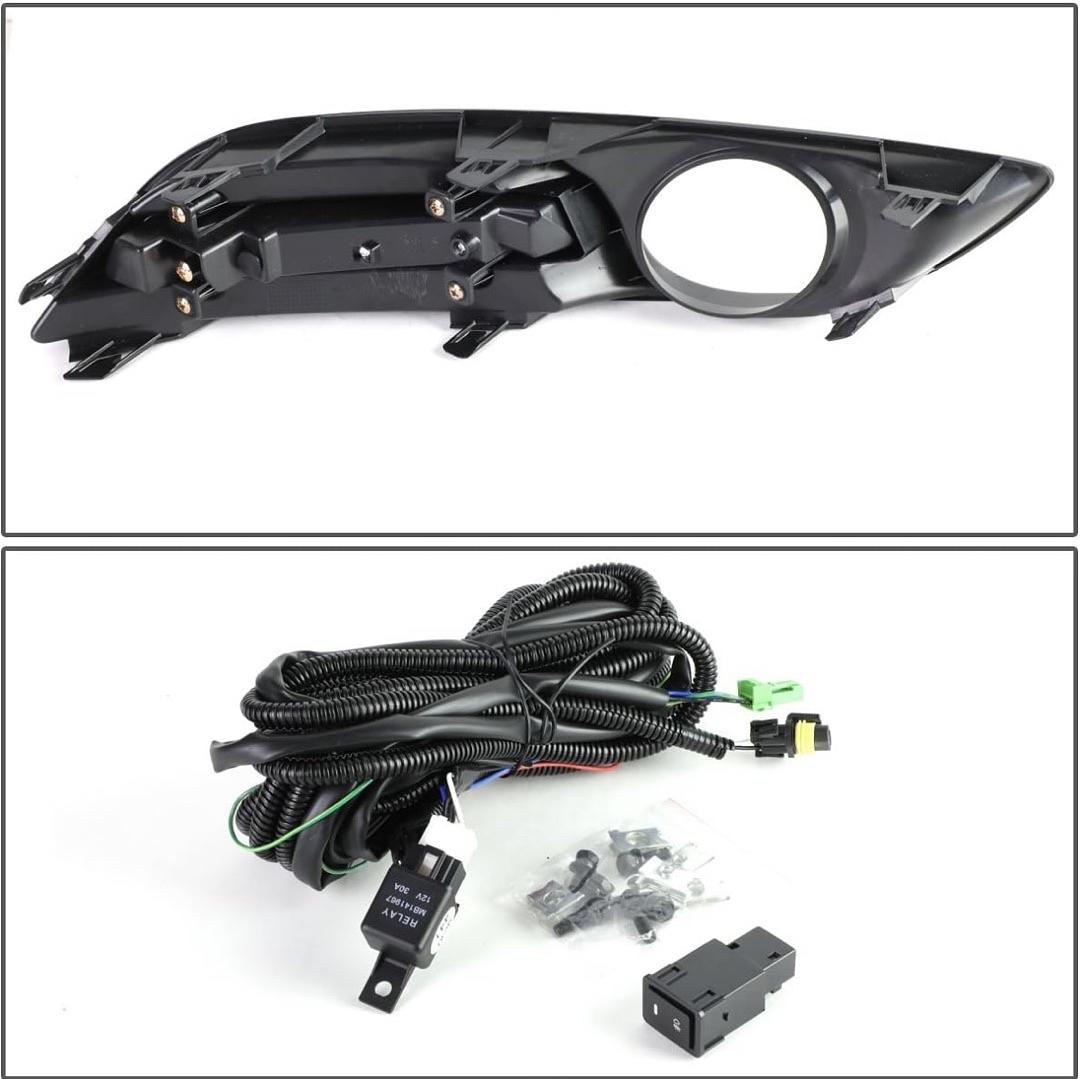 Smoked Fog Lights With Switch Enhance visibility for 13-16 Nissan Sentra