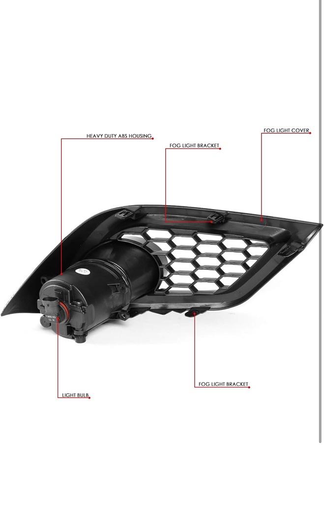 Fog Light with Bezel & Switch Driver & Passenger Side Enhance Visibility [Compatible with 16-18 iM]