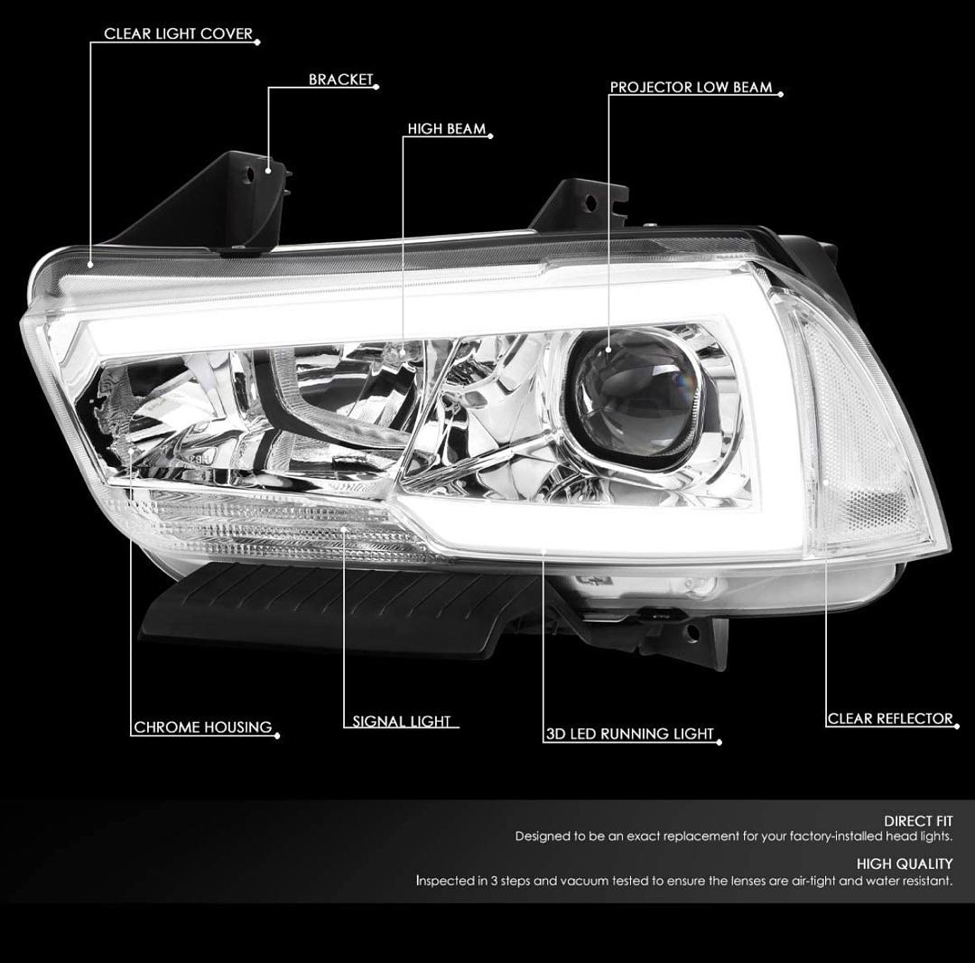 11-14 dodge charger headlight