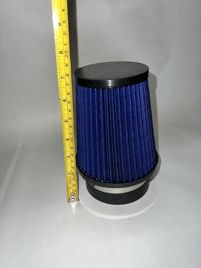 N3.5 - Blue Blue intake air filter cold air 3.5‚Äù inches inlet 7‚Äù inches tall universal filtro